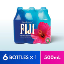 FIJI Natural Artesian Bottled Water 16.9 Fl oz, Pack of 6