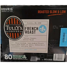Tully’s French Roast Dark Roast Coffee K-Cups – 80 Count | Bold, Smoky Flavor | Keurig Compatible Pods