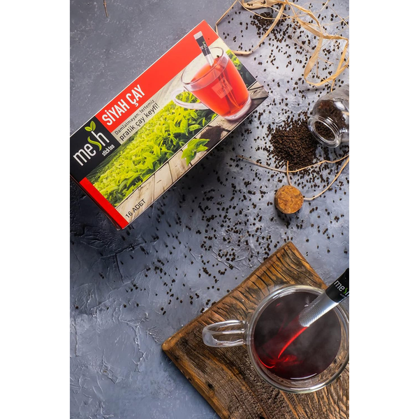 Mesh Black Stick Tea | 16 Sticks | Premium Instant Tea