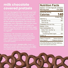 UNREAL Milk Chocolate Covered Pretzels 3.5 oz - grain free snack