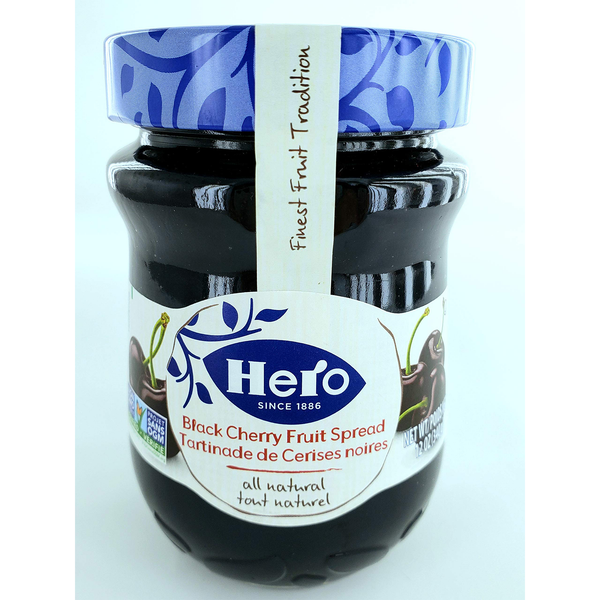 Hero Premium Fruit Spreads, Black Cherry (Pack of 4)