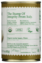 Bioitalia Organic Butter Beans, No Salt Added, Product of Italy, 14 oz (400g)