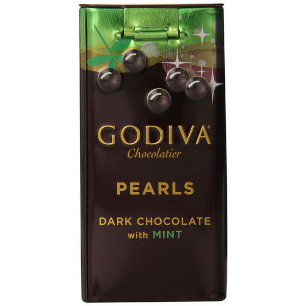 Godiva Dark Chocolate Mint Pearls, 1.5000-ounces (Pack of 6)