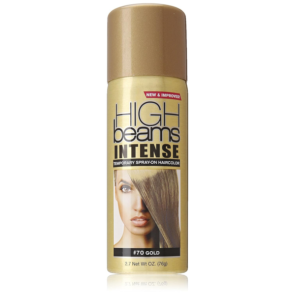 High Ridge Beams Intense SprayOn Hair Color Oz Add Temporary Color Highlight to Your Hair Instantly Great for Streaking Tipping, Gold, 2.7 Ounce