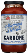Carbone Marinara Delicato Pasta Sauce 24oz - jar front label