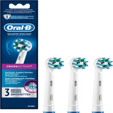 Oral-B CrossAction Replacement White Toothbrush Heads, Refills for Electric Toothbrush - 3 Count