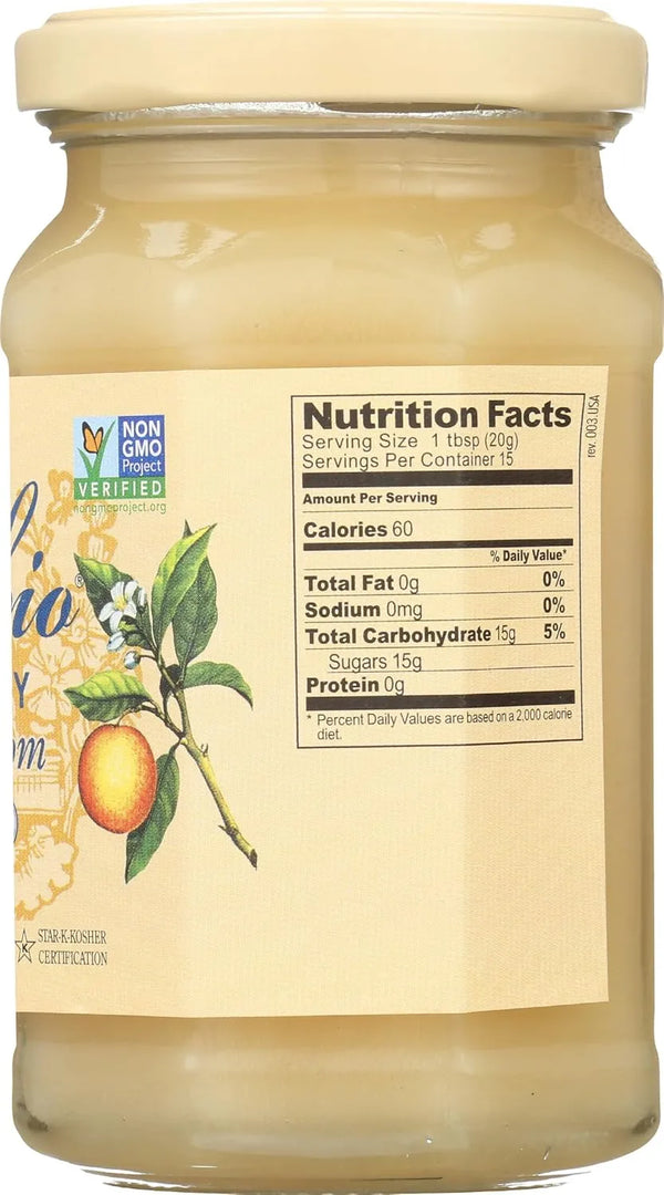 Rigoni di Asiago Mielbio Raw Orange Blossom Honey 10.58 oz - back label details