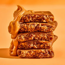 ALOHA Peanut Butter Chocolate Chip Protein Bar unwrapped showing texture and chocolate chips