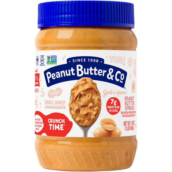 Peanut Butter & Co. Crunch Time Peanut Butter 16 oz - crunchy peanut butter jar