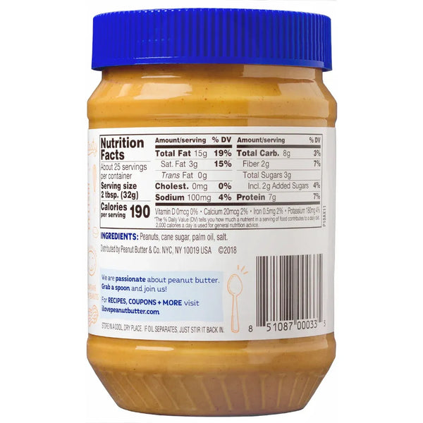 Peanut Butter & Co. Smooth Operator Peanut Butter, Creamy & Smooth Texture, 28 oz Jar