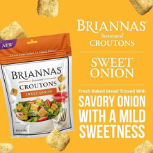 Briannas Sweet Onion Croutons, Crispy Baked Salad Topping with Savory Flavor, 5 oz - Real Prime Deals