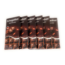 Schogetten German Dark Chocolate, 100g/3.5oz (Pack of 6)
