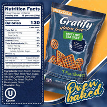 Gratify Gluten Free Pretzels Party Mix Sea Salt 10.5oz - lattice shapes close-up