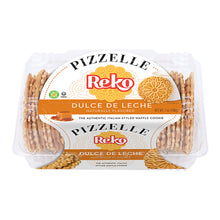 Reko Dulce de Leche Pizzelle Italian Waffle Cookies 7 oz clamshell package