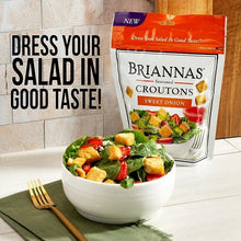 Briannas Sweet Onion Croutons, Crispy Baked Salad Topping with Savory Flavor, 5 oz - Real Prime Deals