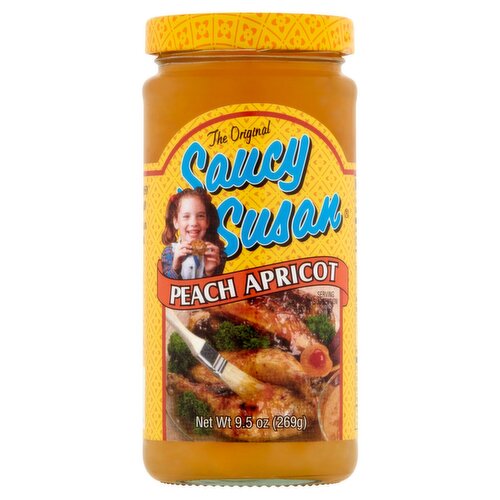 Saucy Susan Peach Apricot Sauce – Sweet & Tangy Glaze, Marinade & Dipping Sauce – 9.5 oz Jar (Copy)
