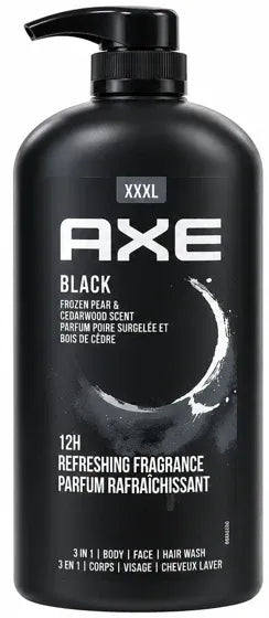 AXE Black XXXL Body Wash 32 fl oz - pump bottle front label