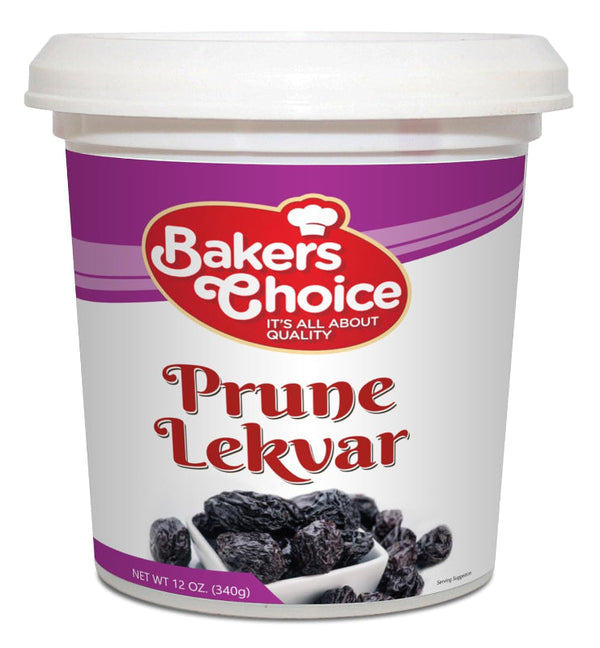 Baker's Choice Prune Butter Lekvar Pastry Filling 12oz - jar front label