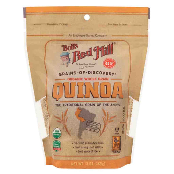 Bob’s Red Mill Organic Quinoa, 13 oz – Gluten Free Whole Grain, Non-GMO, High Protein Ancient Grain