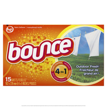 Bounce Outdoor Fresh Fabric Softener Dryer Sheets, 15 Count