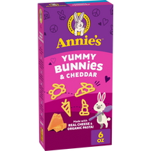 Annie's Yummy Bunnies and Cheddar Mac and Cheese, 6 oz box