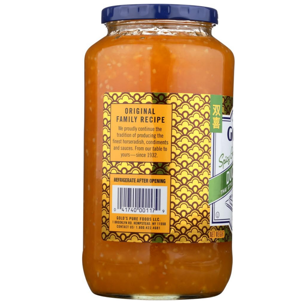 Gold’s Spicy Garlic Duck Sauce Gluten Free KFP, 40 oz – Sweet & Tangy Duck Sauce with Garlic and Spicy Flavor