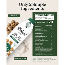 Elmhurst Milked Walnuts unsweetened plant-based milk with walnuts and filtered water, 120 calories per serving