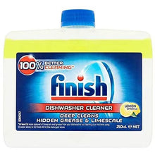 Finish Dual Action Dishwasher Cleaner Lemon Sparkle 250ml – Fights Grease & Limescale