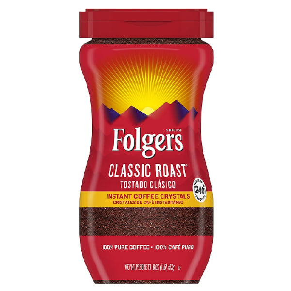 Folgers Classic Roast Instant Coffee 16 oz