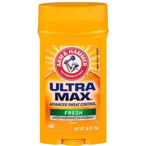 Arm & Hammer Ultramax Deodorant Stick Fresh 2.6 oz – Long-Lasting Odor Protection – Clean & Crisp Fragrance - 3  Packs