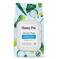 The Honey Pot Company Intimate Wipes Cucumber Aloe 30 Count - front of pack