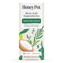 The Honey Pot Company Boric Acid Suppositories 14 Ovules - front of box