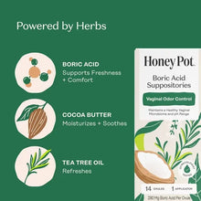 The Honey Pot Company Boric Acid Suppositories 14 Ovules - product detail view