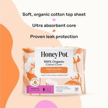 The Honey Pot Company Regular Pads with Wings 20 Count - organic cotton cover