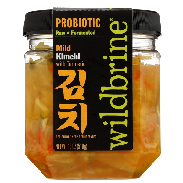 Kimchi Mild with Turmeric – Fermented Korean-Style Vegetables with Gentle Heat & Turmeric Flavor