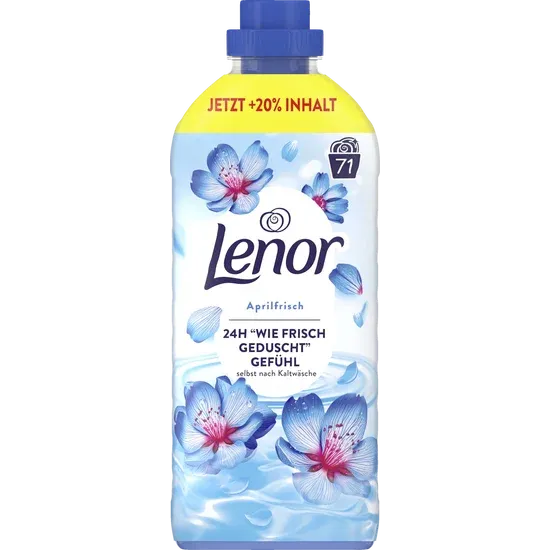 Lenor April Fresh Fabric Softener 1.491 L - front of bottle