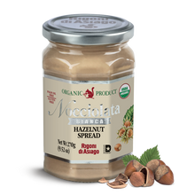 Rigoni di Asiago Nocciolata Bianca White Hazelnut Spread 9.52 oz - jar front label