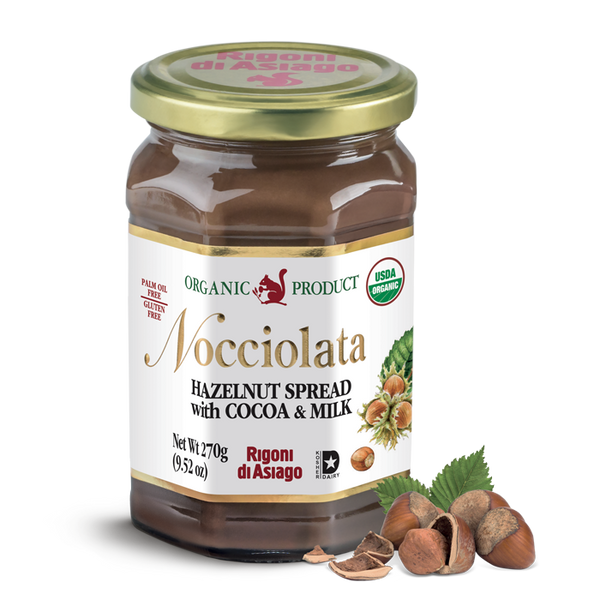 Rigoni di Asiago Nocciolata Original Hazelnut Spread 9.52 oz - jar front label