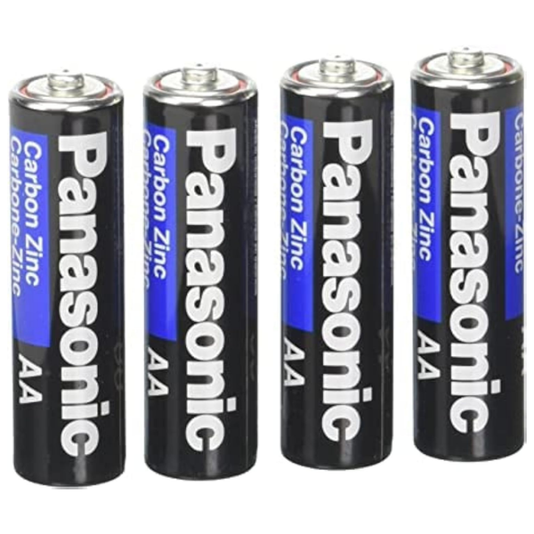 Panasonic AA Batteries Super Heavy Duty Power Carbon Zinc Double A Battery 1.5v ( 4 PCS )