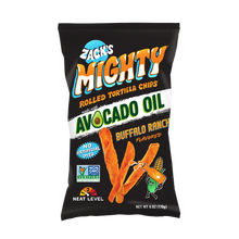 Zack's Mighty Rolled Tortilla Chips, Buffalo Ranch, 7 oz bag - front