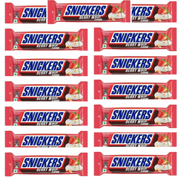 Snickers Chocolate Bar Berry Whip Flavor 1.42 oz( Pack of 15 )