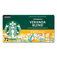Starbucks Veranda Blend Coffee K-Cup Pods, Blonde Roast, Smooth & Mellow Flavor, 72 Count
