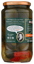 Bubbies Spicy Kosher Dill Pickles jar back label with ingredients
