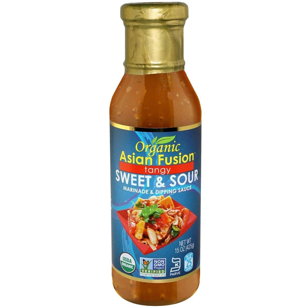 Asian Fusion Sweet & Sour Sauce, 15 oz – Classic Sweet and Tangy Asian Style Sauce, Marinade, Glaze & Dip