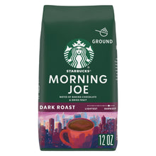 Starbucks Dark Morning Joe Ground Coffee 12 oz - dark roast ground coffee bag
