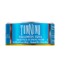 Tonnino Yellowfin Tuna solid pack in spring water can, 4.94 oz