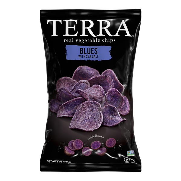 Terra Blues Sea Salt vegetable chips bag, 5 oz