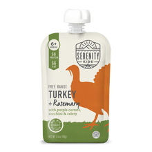 Serenity Kids Free Range Turkey and Rosemary baby food pouch, 3.5 oz