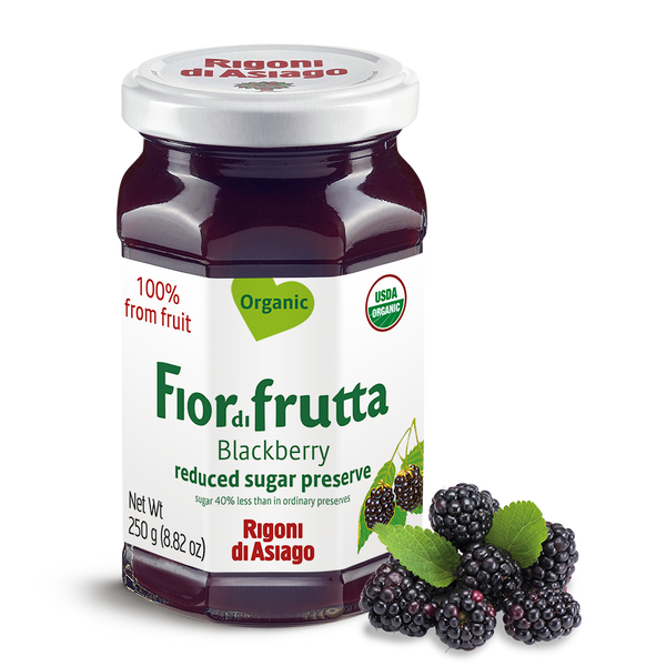 Rigoni di Asiago Fiordifrutta Blackberry Spread 8.82 oz - jar front label