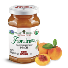 Rigoni di Asiago Fior di Frutta Peach Preserve 8.82 oz - jar front label